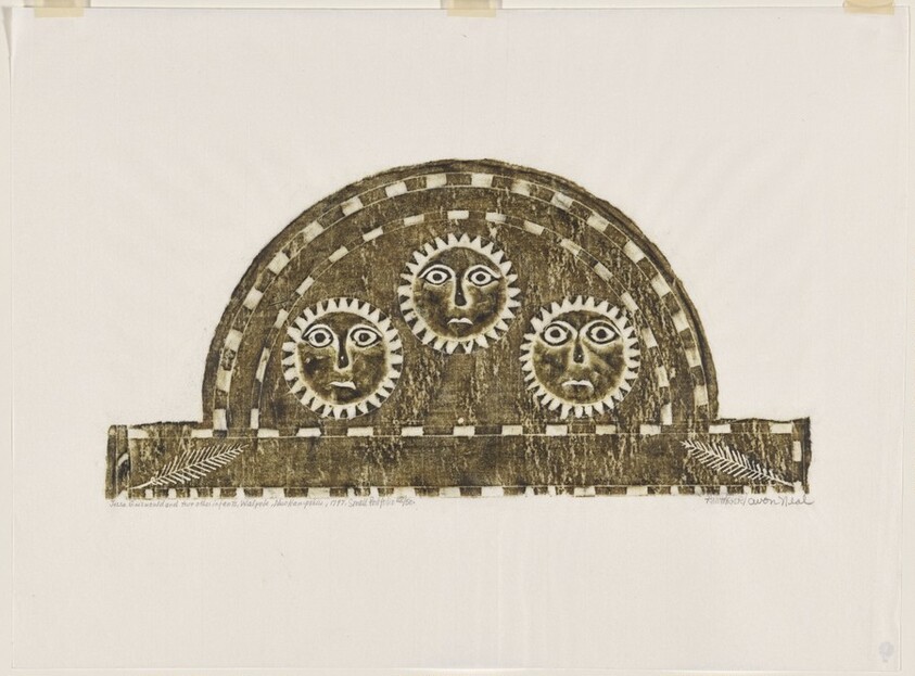 Jessa Griswould and Two Other Infants from A Portfolio of Rubbings from Early American Stone Sculpture