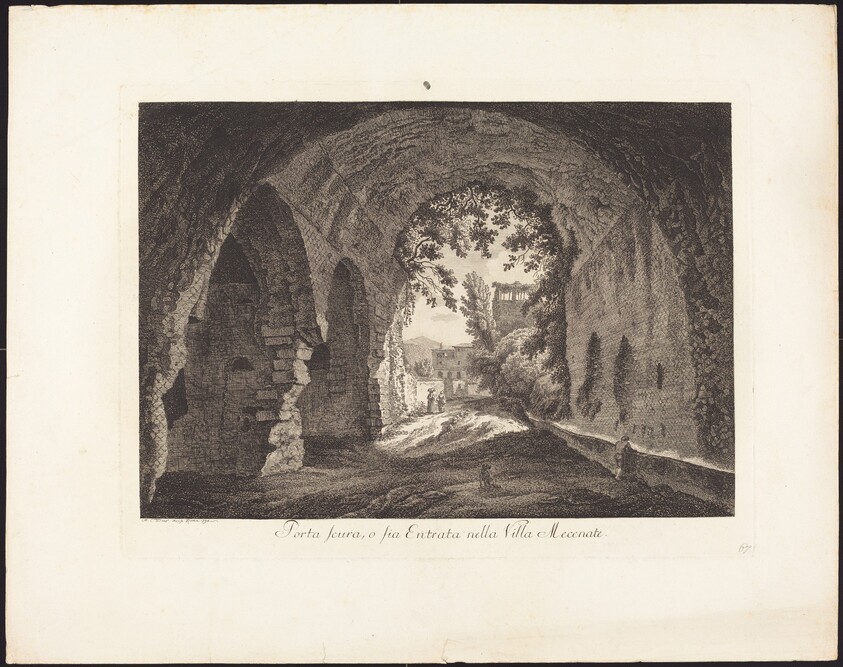 Porta scura o sia entrata nella villa Mecenate