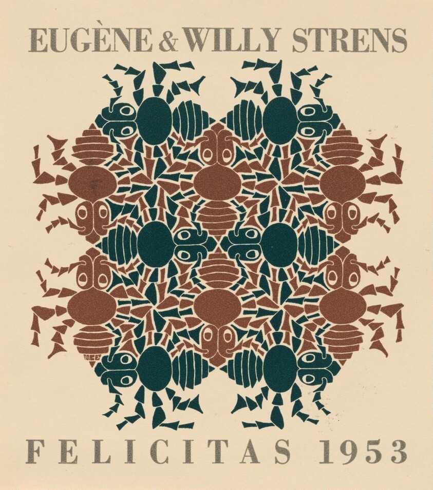 Earth, New Year's greeting-card 1953