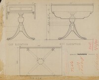 Drop Leaf, Pedestal Table, Arthur Johnson, 1935/1942