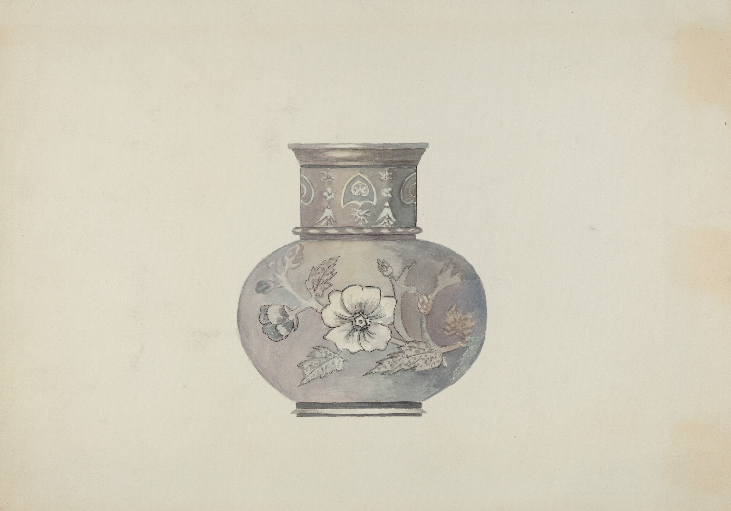 Pewter Spoon Holder, Beulah Bradleigh, c. 1937