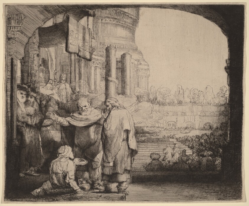 Peter and John Healing the Cripple at the Gate of the Temple