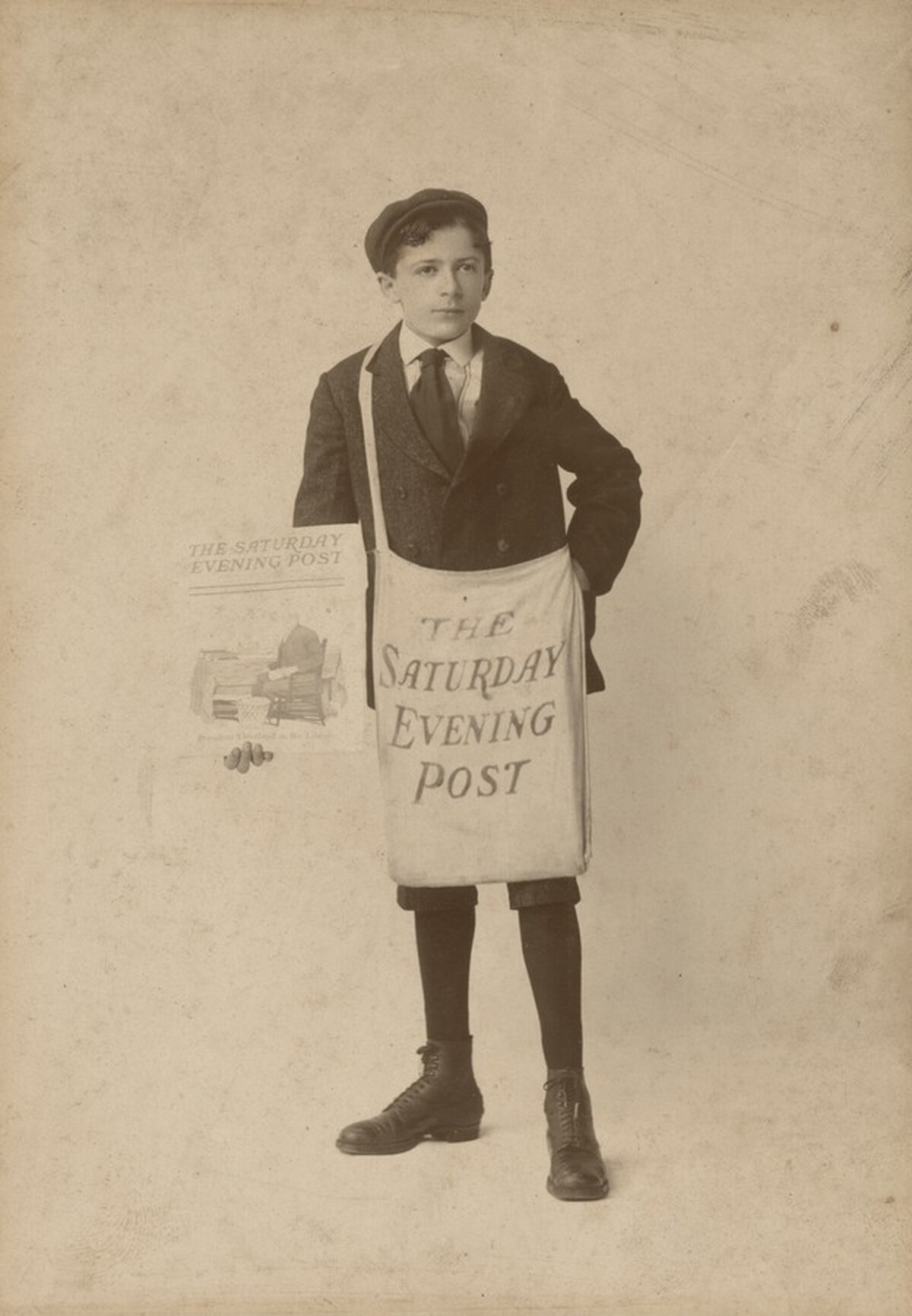Portrait of a Saturday Evening Post Paperboy