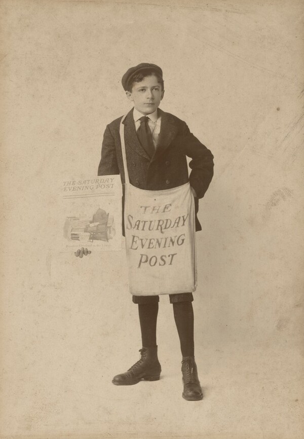 Portrait of a Saturday Evening Post Paperboy