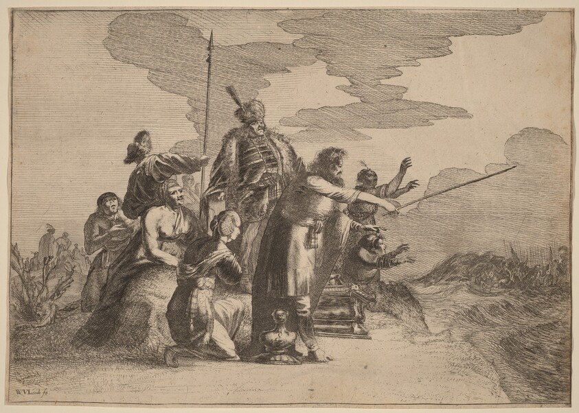 Pharoah Perishing in the Red Sea