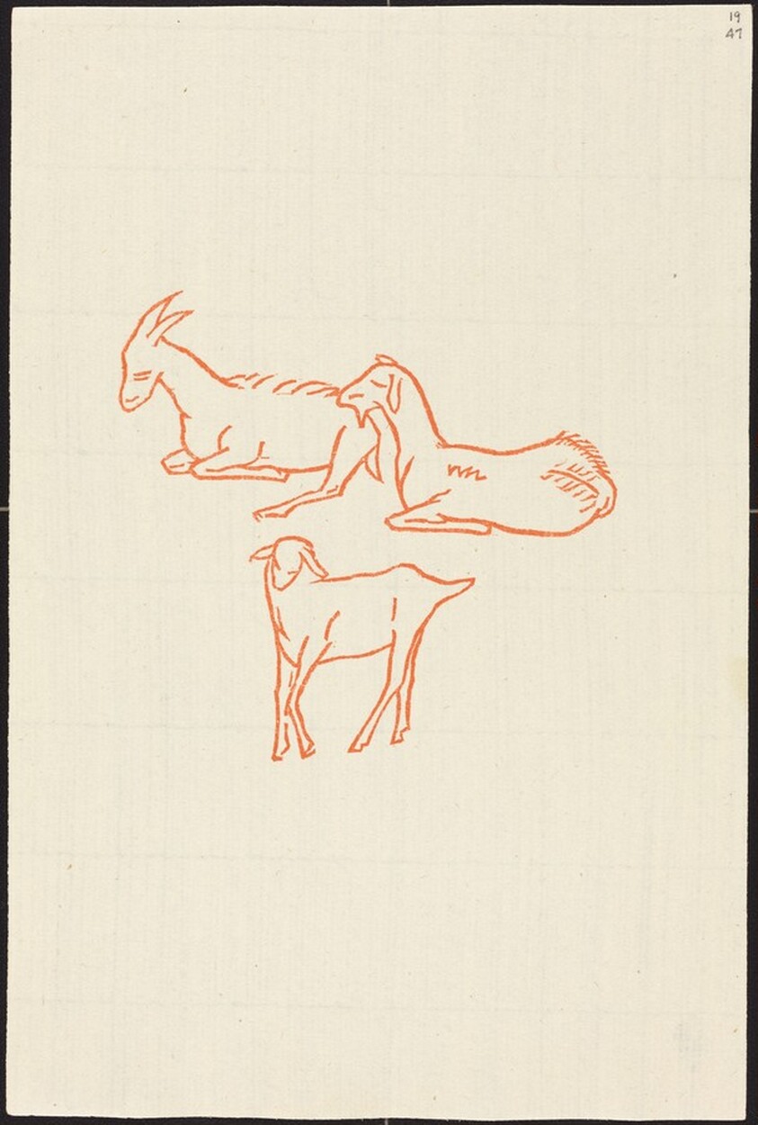 Second Book: Goats, Second Plate (Chevreux, deuxieme planche)