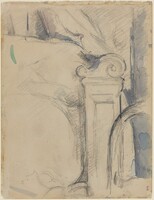 Bedpost [verso], Paul Cezanne, c. 1895