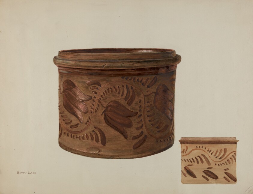 Pa. German Butter Crock