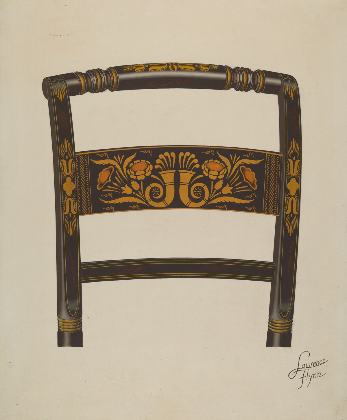 Back of Hitchcock Chair