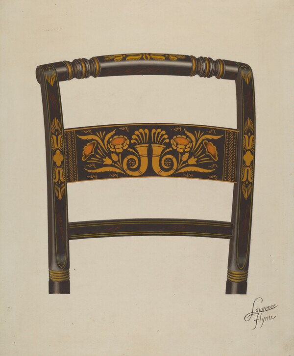 Back of Hitchcock Chair