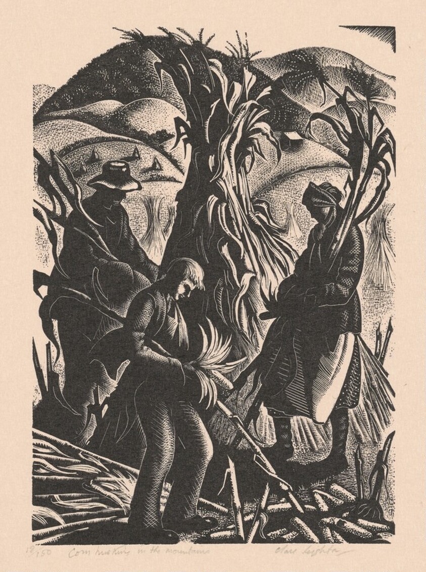 Corn Husking in the Mountains