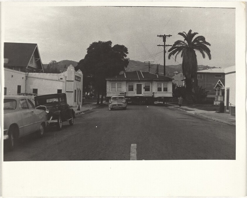 House being moved--Los Angeles