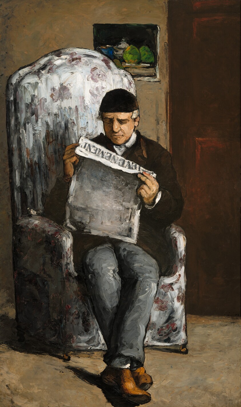 The Artist's Father, Reading "L'Événement"