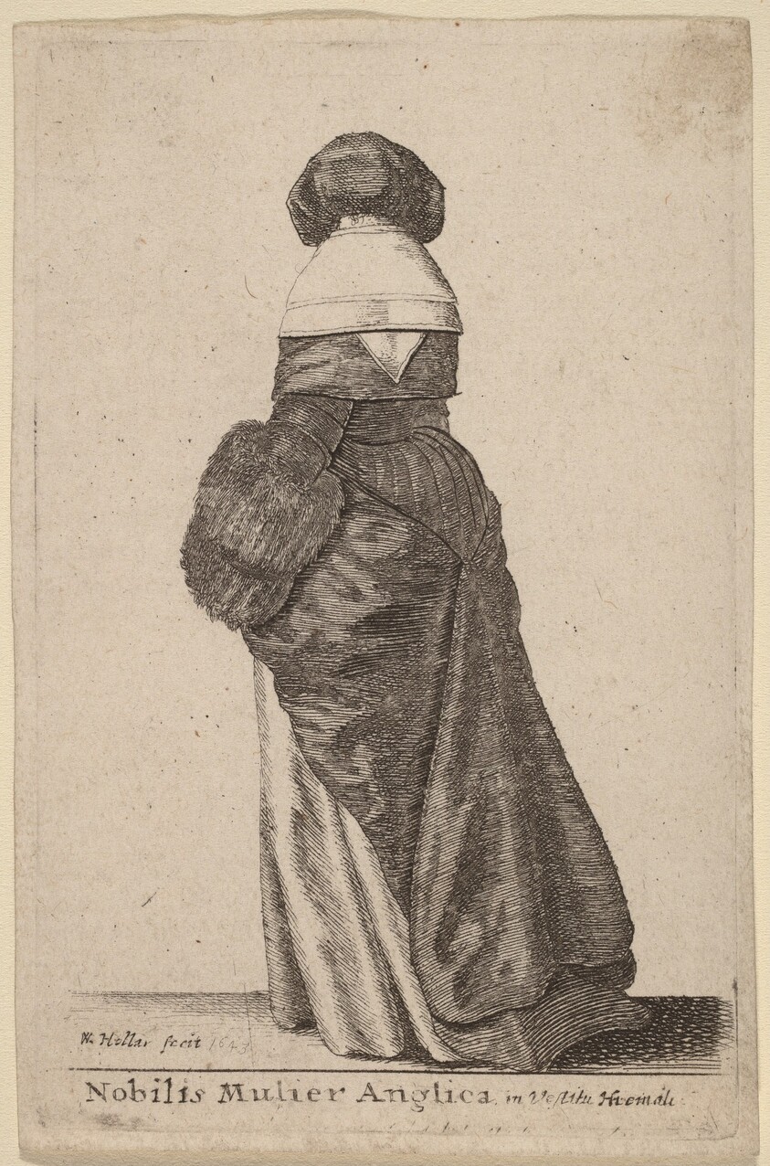 Nobilis Mulier Anglica, in Vestitu Hiemali