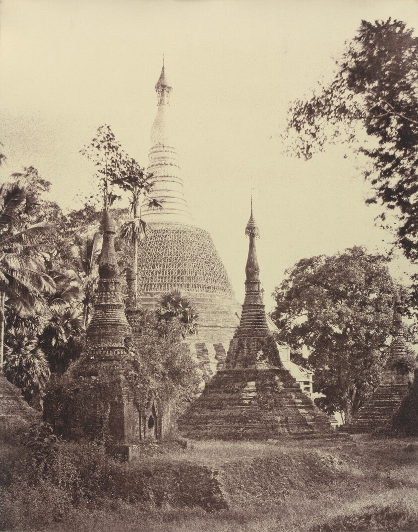 Rangoon: Near View of the Shwe Dagon Pagoda