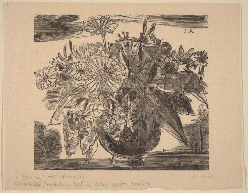 Illustration to Novalis, "Hymmen an die NachtRosenhammer"