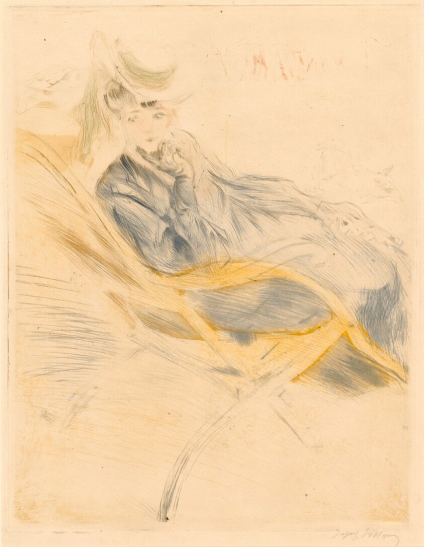 Gaby in a Chaise Longue