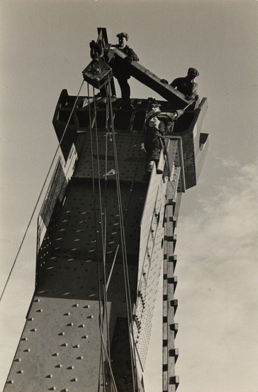 Untitled (Building the San Francisco – Oakland Bay Bridge: Constructing the Cable Guide Tower)