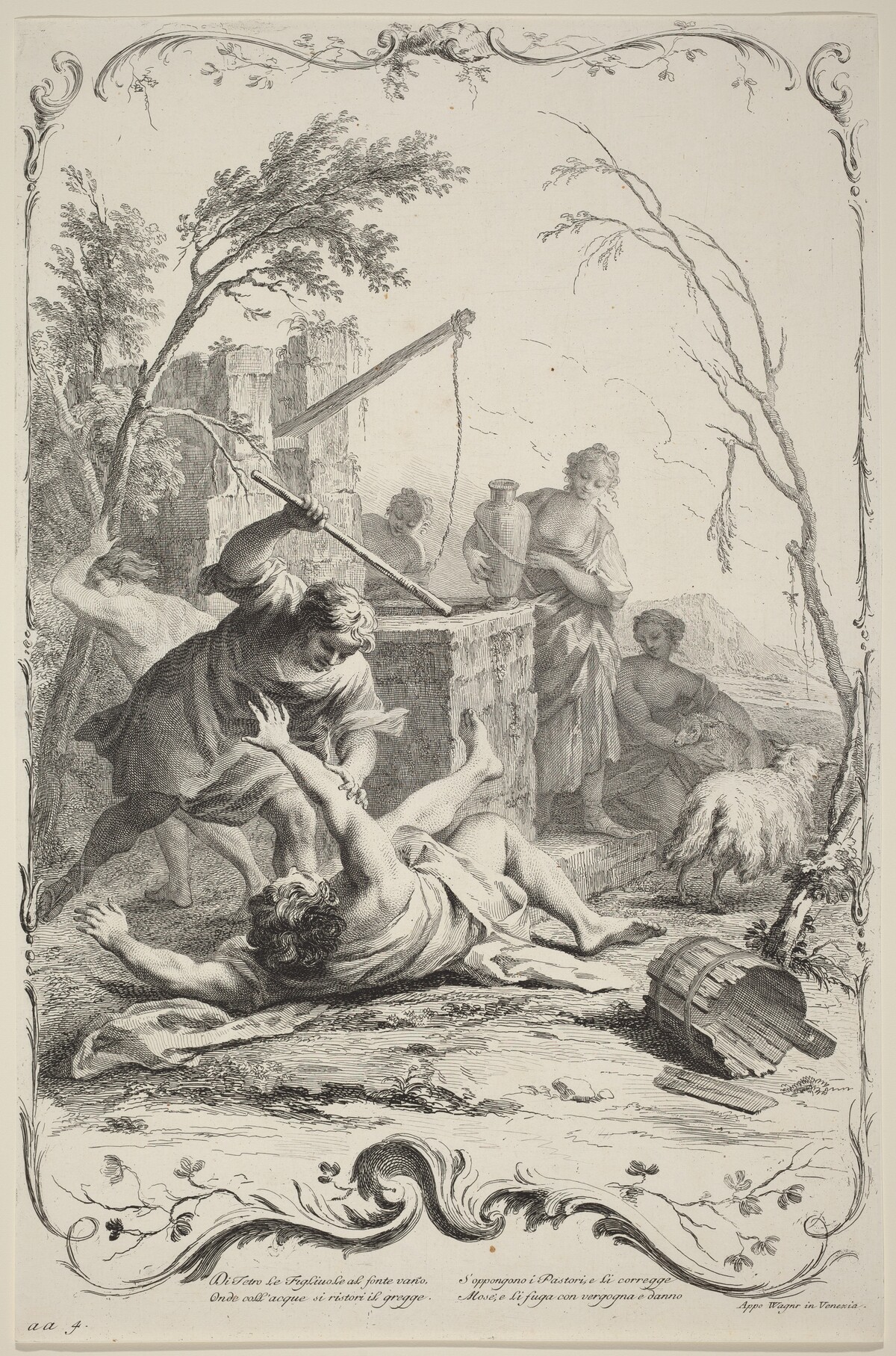 Moses Striking a Shepherd