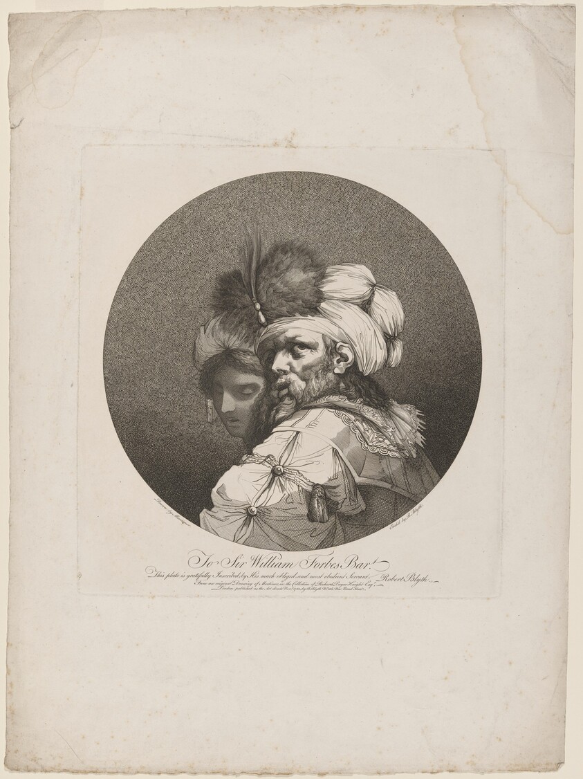 Bearded Man with Turban and Young Woman