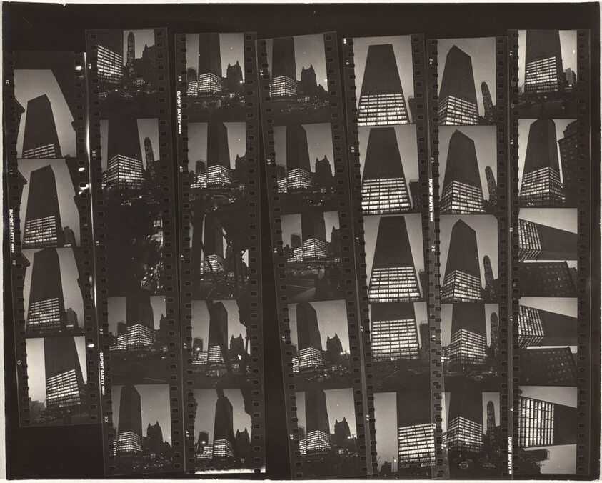 Buildings at night--New York City A