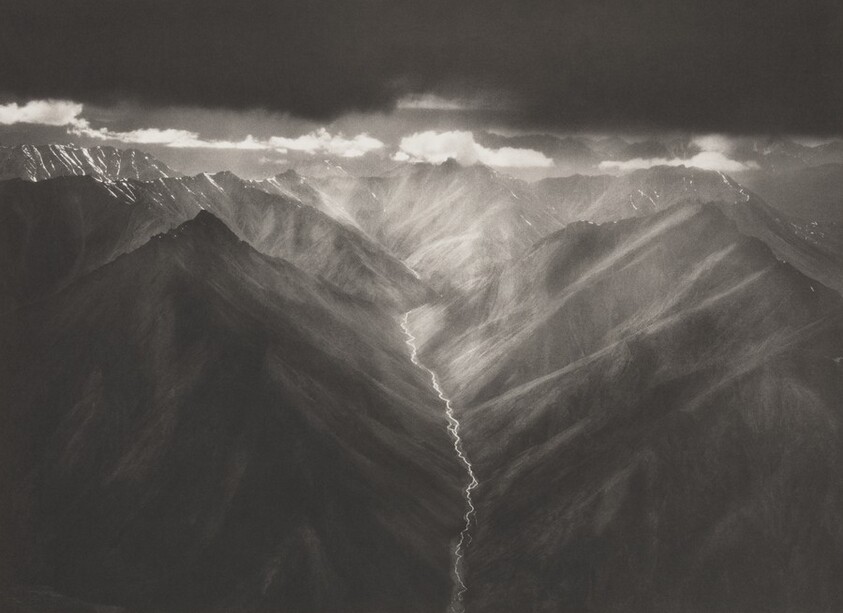 The eastern part of the Brooks Range, which rises to over 9,800 feet. The Arctic National Wildlife Refuge. Alaska. USA.