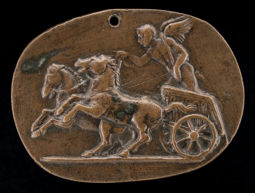 Cupid Driving a Chariot
