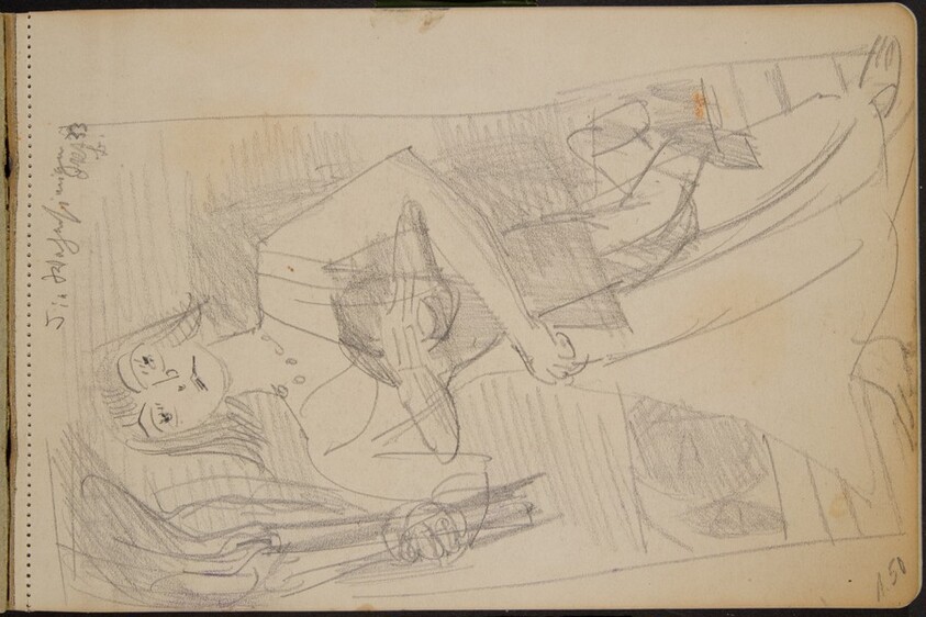 Frau mit Fackel und Kind (Woman with Torch and Child) [p. 1]