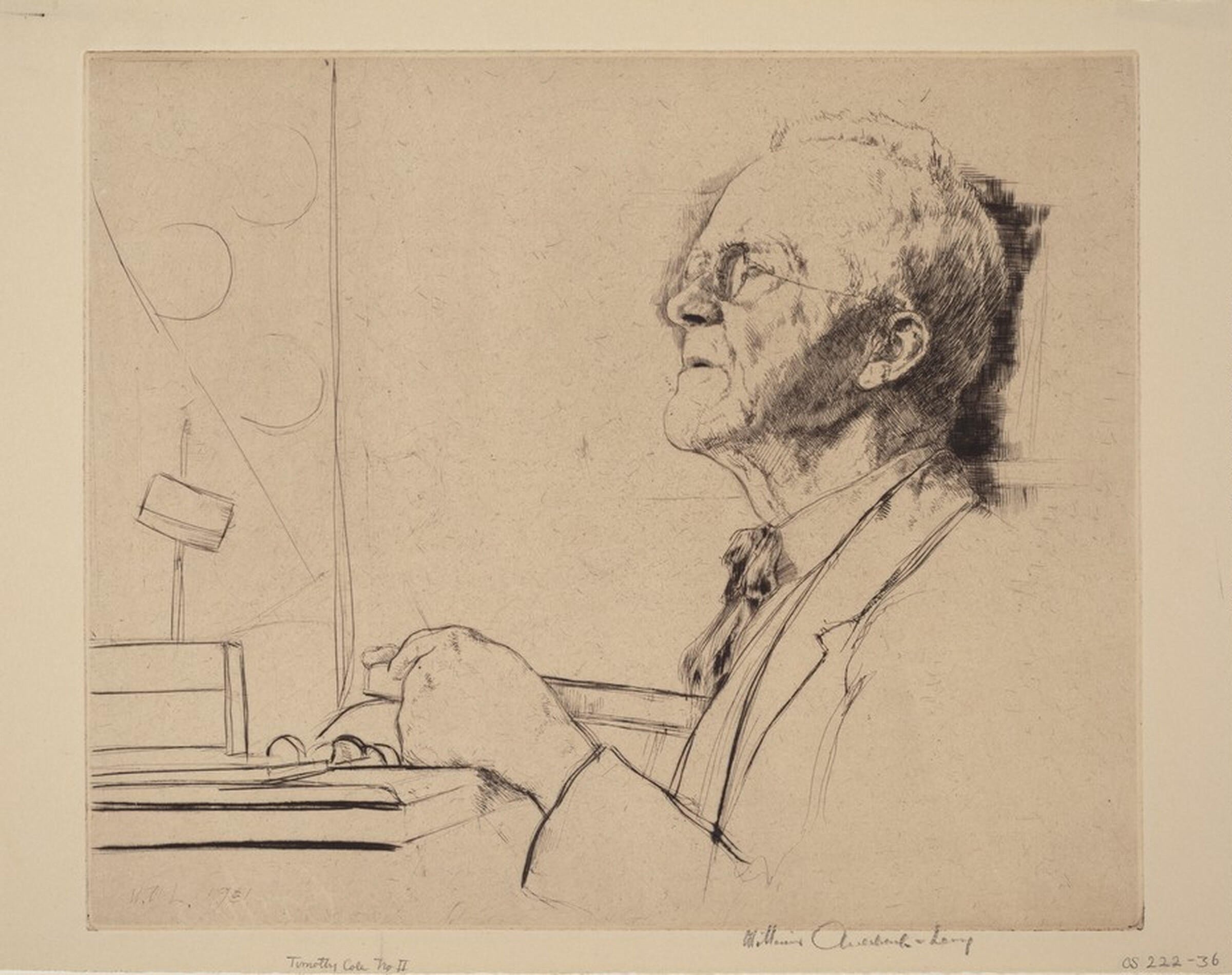Timothy Cole, No.2, William Auerbach-Levy