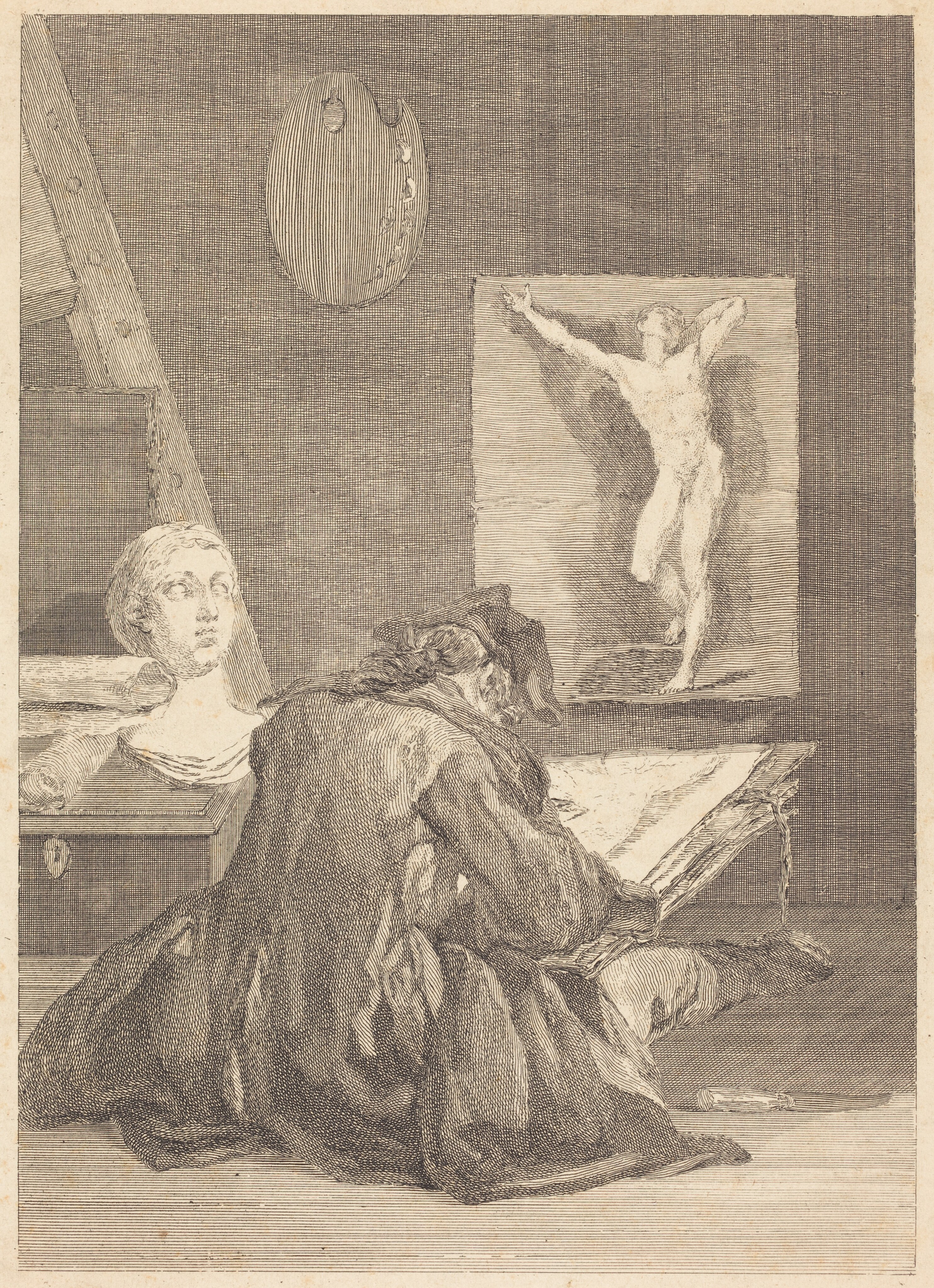 Le Dessinateur (The Draughtsman) by Jean-Jacques Flipart