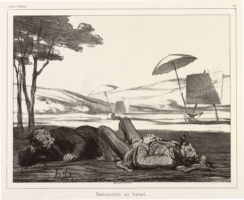 Paysagistes au travail (Landscape Artists at Work)