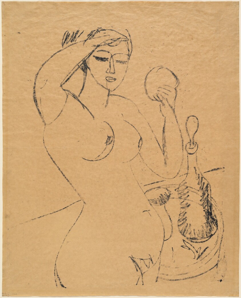 Nude Girl at her Toilette