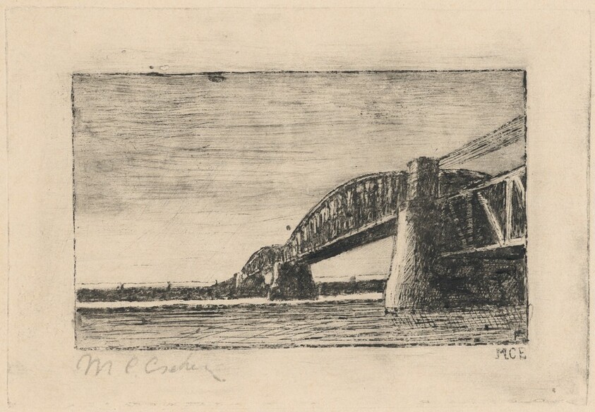 Railway Bridge Across the Rhine at Oosterbeek