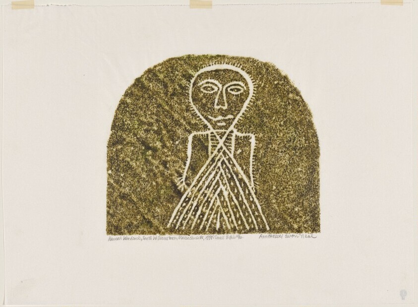 Hannah Woodcock from A Portfolio of Rubbings from Early American Stone Sculpture