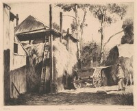 Straw Barracks, Daniel Garber, 1931