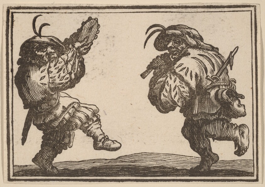 Dancers with Flute and Tambourine