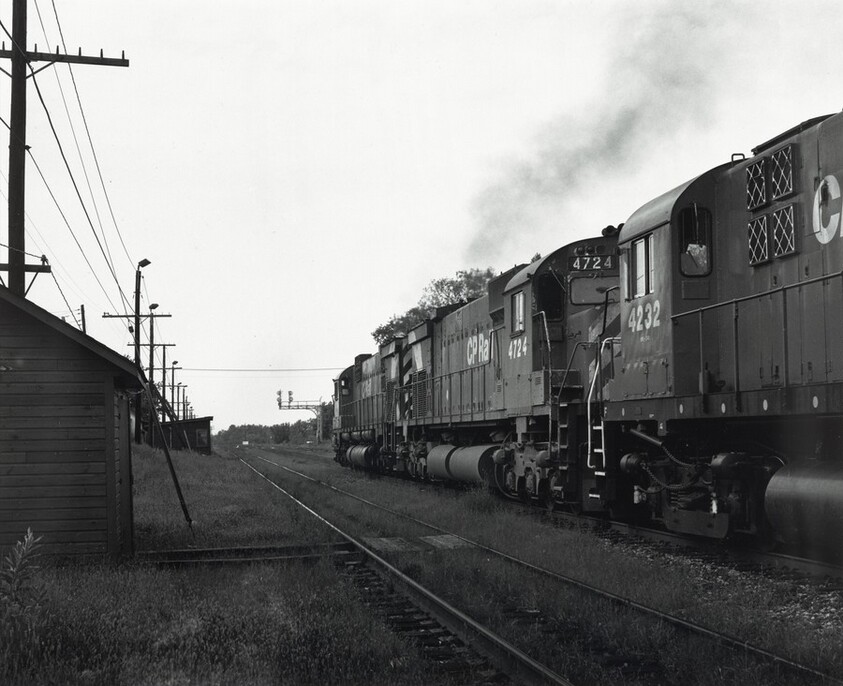 Canadian Pacific Freight Departing Smith Falls, Smith Falls, Ontario, Canada