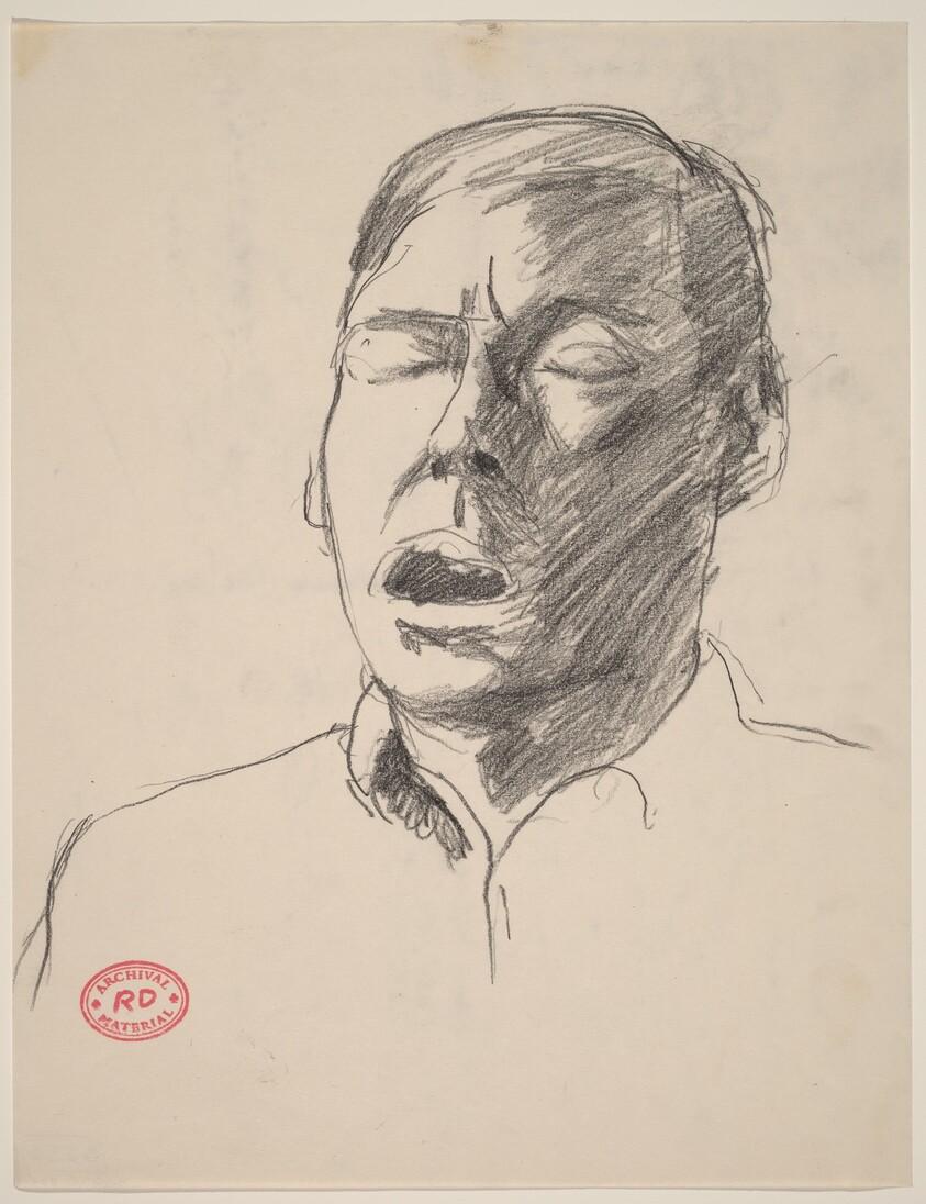 Untitled [head of man with open mouth]