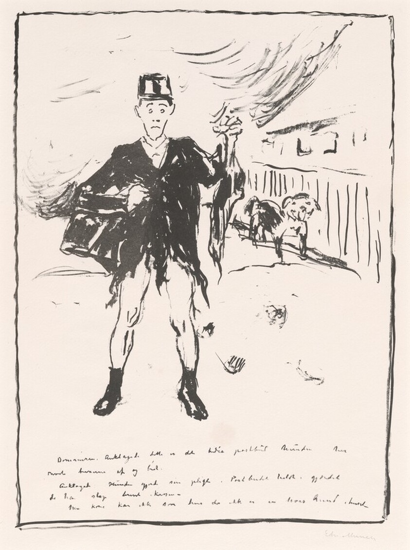 The Dog Attacking the Postman (Postman and Dog)