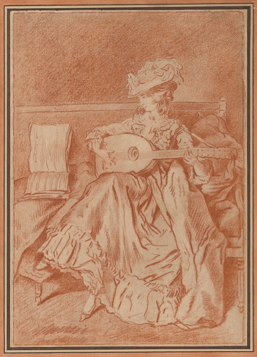 Seated Woman with a Mandolin