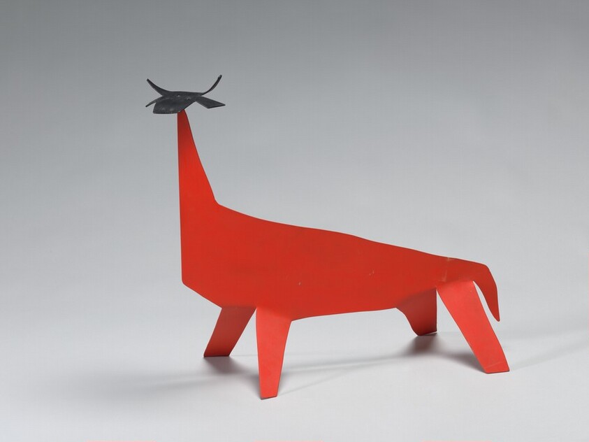 Red Cow with Black Head