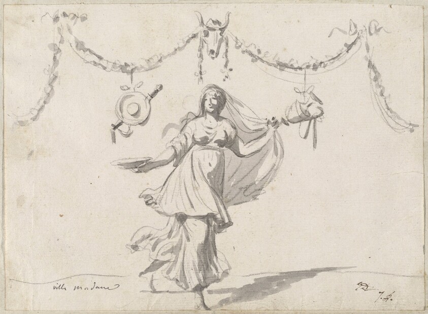 Ornament with a Woman in Ancient Dress