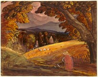Harvesters by Firelight, Samuel Palmer, 1830