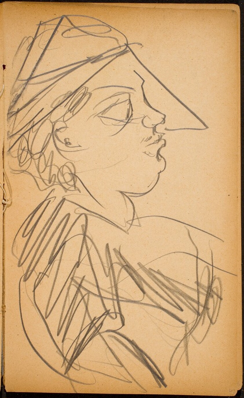 Männliche Bildnisstudie (Male Profile) [p. 43]