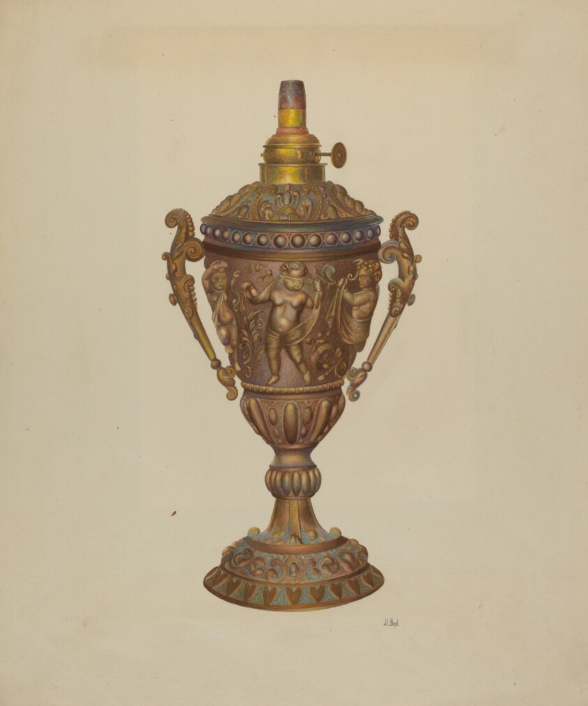 Ornamental Oil Lamp