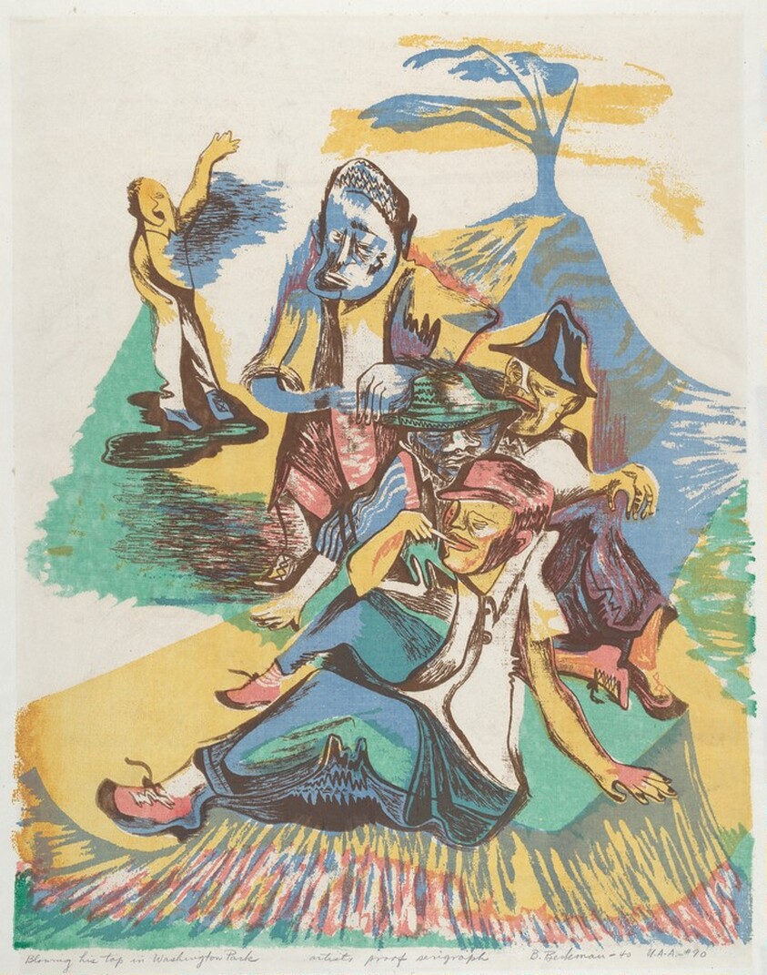 Blowing his top in Washington Park