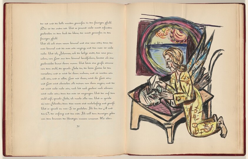 Johannes, Offenbarung, Kapitel 21, Vers 4 (John, Revelation, Chapter 21, Verse 4) (plate, page 71) from Apokalypse (Apocalypse)