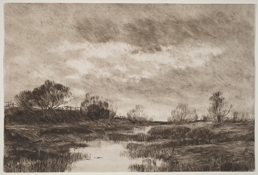 A Pastoral Landscape with a Stream