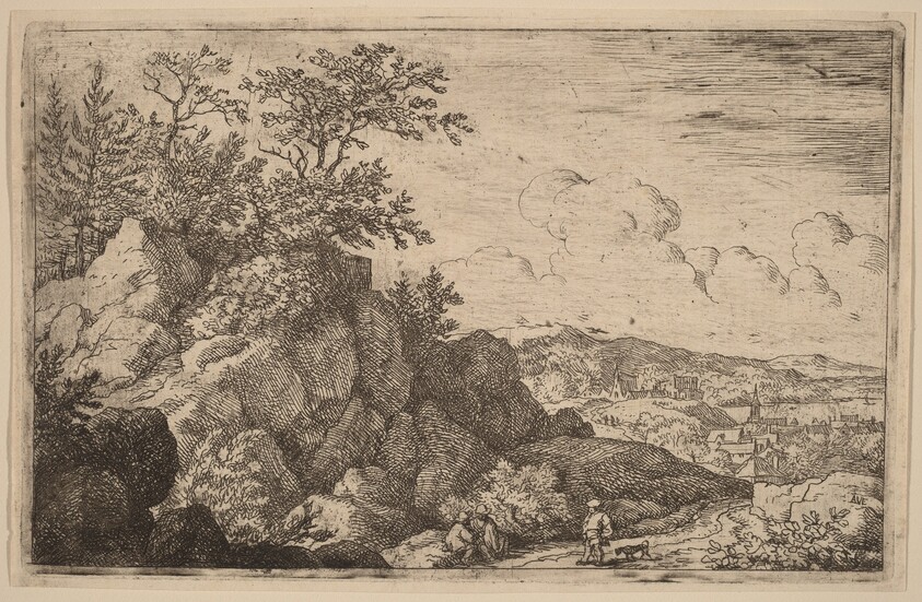 Peasant with His Dog