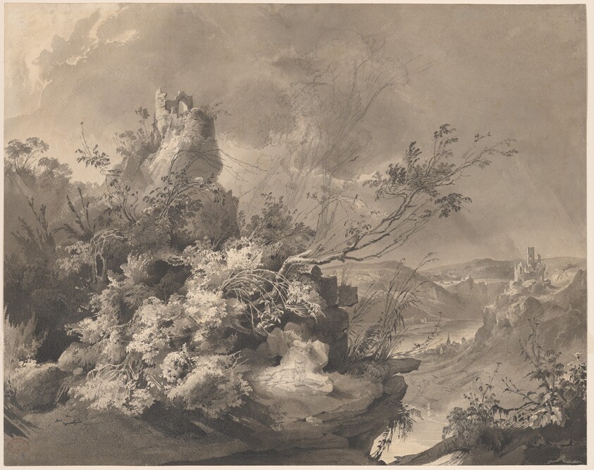 Ruined Towers Overlooking the Rhine